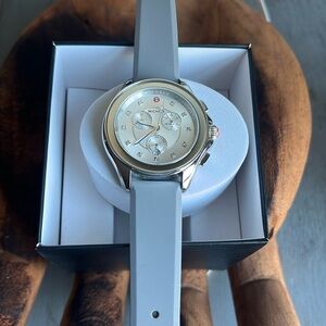 Michele Cape Grey & Silver Stainless Ladies Watch